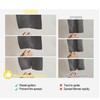 NICETOWN Fire Safety Grey Blackout Curtains 84 inches Long W52