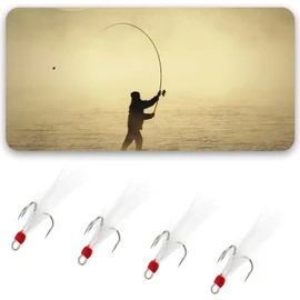 SG Store Pack of 30 Carbon Steel Treble Hooks with Three Claws Anchor Hooks for Freshwater / Saltwater Fishing 6#