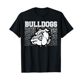 Vintage Bulldogs Team Pride School Spirit Back To School T-Shirt