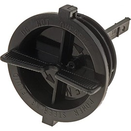 KarParts360 For Ford F-250/F-350 Super Duty 1999 00 01 02 2003 Power Steering Caps | Plastic | Black | Screw On | 3.95 Inches Height | 2.70 Inches Diameter | With Dipstick | E1AZ3A006-A, E3FZ3A006-A