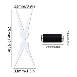 CHEMAILON Cat Eye Nail Magnet for Nails Set,Double-head French Nail Magnet Tool,Strong Cat Eye Gel Nail Polish Magnet,2 in 1 Cat Eye Nail Magnet for French Effect,Perfect for DIY or Nail Salon
