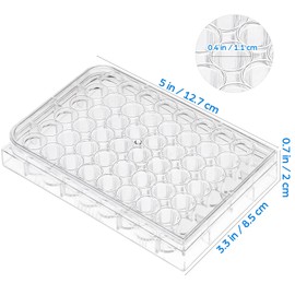 48 Tools Disposable Plates Pill Filler Tray for Capsules Culture Plate for Suite Cub with Cover