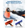JOYTUTUS 41.5IN Extendable Snow Brush and Ice Scraper, 270°Pivoting Snow