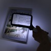 Folding Handheld Magnifying Glass with Light 5 LEDs 3X Large