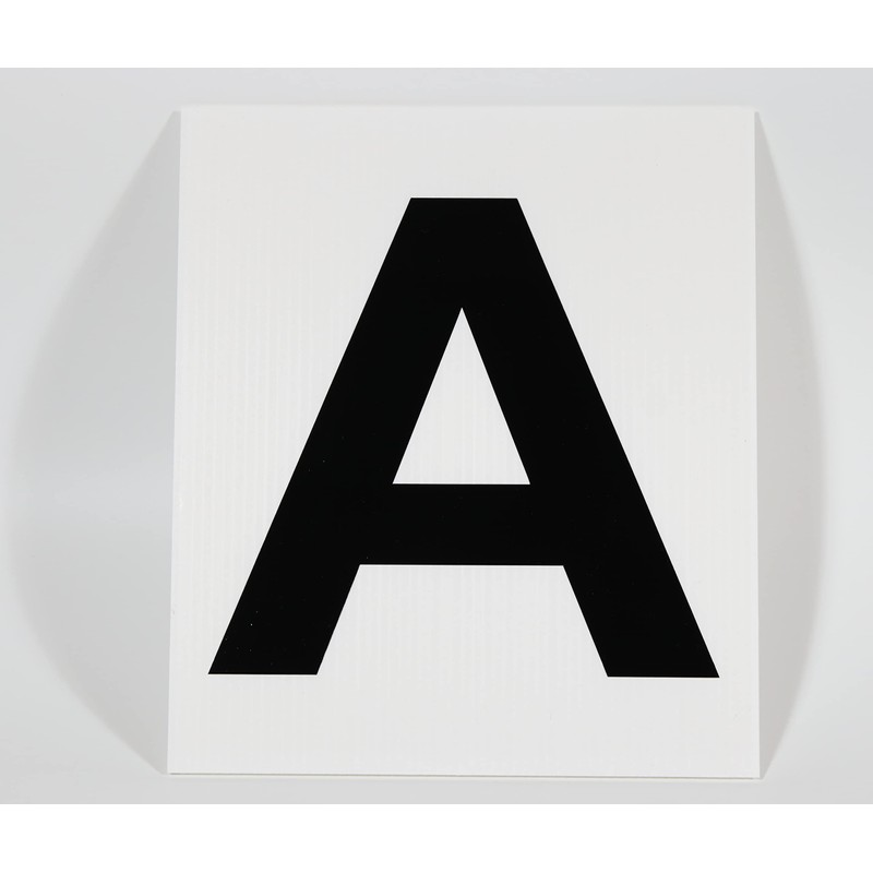 8 Dressage Arena Marker signs 175x200 approx -White - ABCE