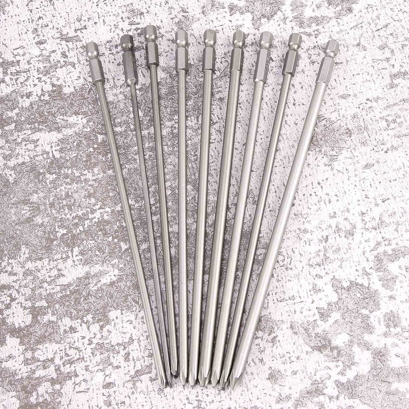 Lobamop 9 Pieces 1/4 200 mm Ph1 Ph2 Magnetic Long