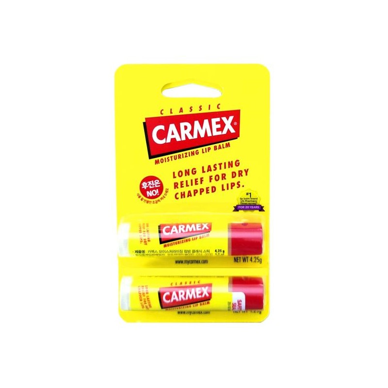 카멕스) 립밤 클래식 스틱 x 2팩 Carmex Lip Balm Classic