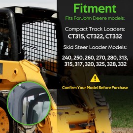 Skid Steer Cab Door Roller AT319018 Fit for John Deere CT315 CT322 240 250 260 270 280 317 320 325 328 332