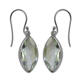 Meadows 925 Sterling Silver Green Amethyst Dangle Earring Fine Jewelry 0 Sterling Silver Green Amethyst, Sterling Silver, Green Amethyst