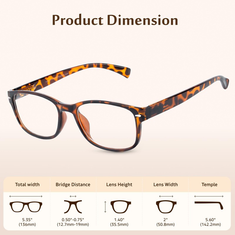 TruVision Readers 9505 1 Tortoise +2.50