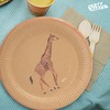 PARTY PARTY 16 Safari Party Plates Environmentally Friendly Kraft Paper