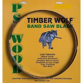 Timber Wolf 123" x 1/2" x 6 TPI Band Saw Blade Made by PS Wood Fits Jet 16" Model JWBS-16 & More