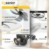 Ensenior 20'' Low Profile Ceiling Fans with Lights and Remote,