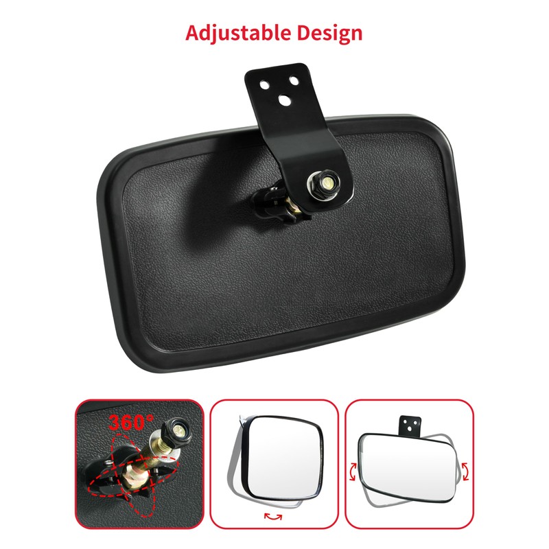 SLORIMOD Foldable Convex Rearview Center Mirror for Honda Pioneer 1000-3