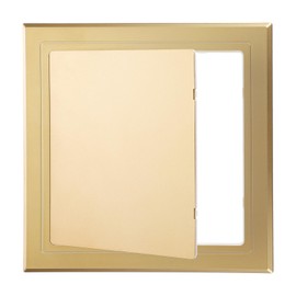 PATIKIL 6x6 inch(150x150mm) Self-Adhesive Access Panel, ABS Plumbing Access Doors Easy Wall Hole Cover for Drywall Plumbing Electrical Cables Wiring, Gold Tone