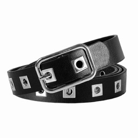MILAKOO Punk Leather Waist Belt for Women Vintage Accessories for Hippie Skateboarding Enthusiasts, d