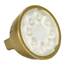 Unique Lighting Systems Flex Gold Vivid Series MR16 5W 40 Degree Color Changing Red Green Blue LED Bulb (LED-5W-BM6F-RGB27)