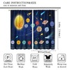 Llylumty Solar System Universe Curtains for Kids Boys Child Room