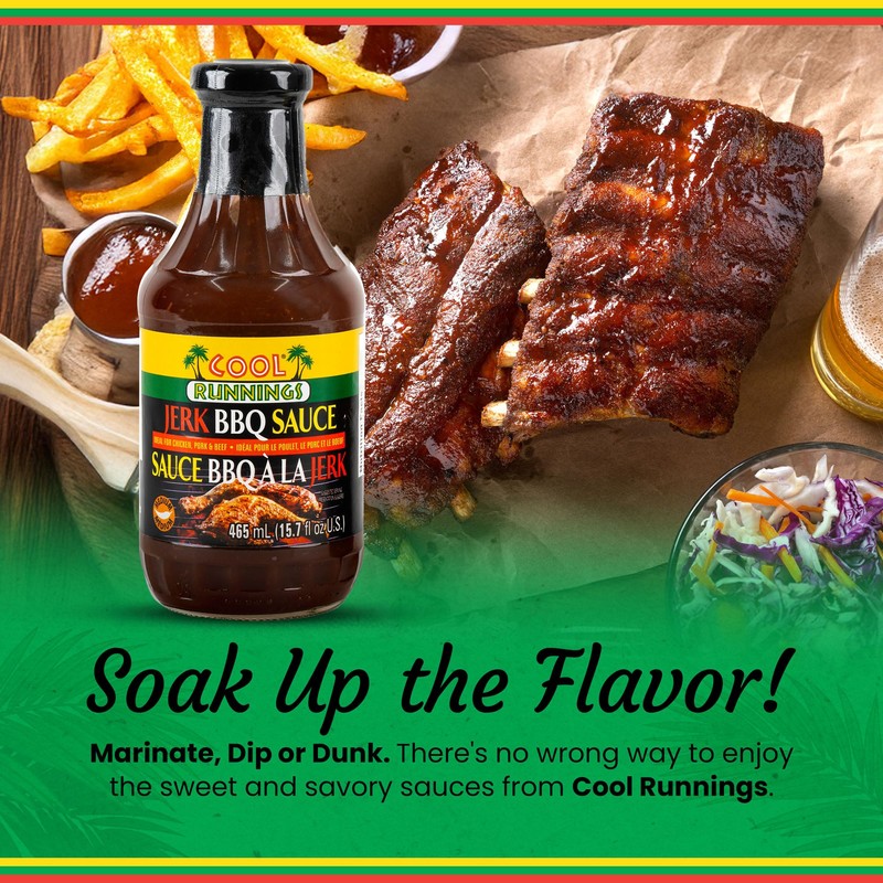 Cool Runnings Jerk BBQ Sauce 465ml - Bold and Smoky