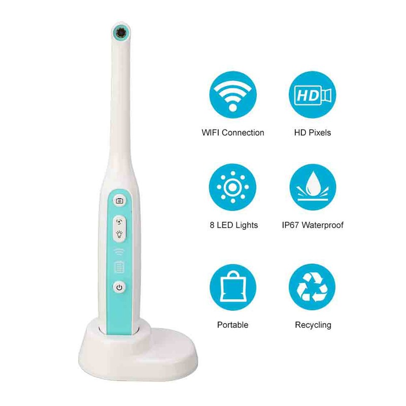 New WiFi Wireless Dental Camera HD Intraoral Endoscope With 8