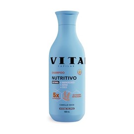 Vitacilina Shampoo Nutritivo de Avena y Coco, Botella de 400ml