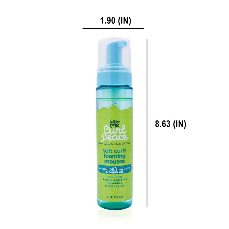 Just For Me Curl Peace Soft Curls Foaming Mousse, 8.5