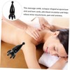 OHPHCALL Scalp Massage Comb Handheld Ox Horn Hair Comb Massager