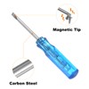 sourcing map 4Pcs SL1.5 Mini Slotted Screwdriver 1.5mm Magnetic Flat