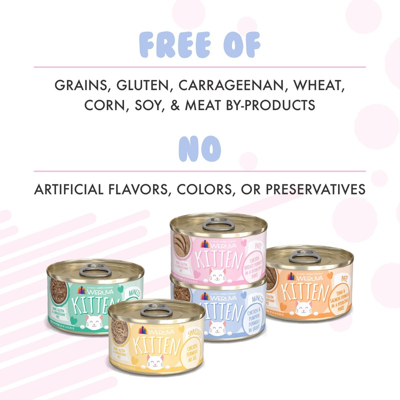 Weruva Kitten, Fur Baby Favorites Variety Pack, 3oz Can (Pack