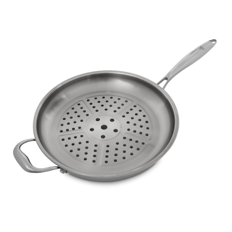 Hell's Kitchen 12" Steamer Basket for Tri-Clad Hybrid Wok