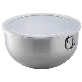Shimomura Kihan 42745 Bowl, 7.9 inches (20 cm), With Lid, Made in Japan, Deep Type, Storage Container, Food Prepping, Easy to Mix, Fermentation, Bread-Making, Stainless Steel, Mamacook, Tsubame Sanjo
