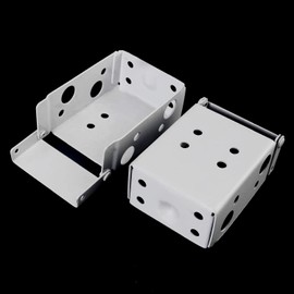 AXLIZER 4PCS 2SETS Blind Installation Brackets Blind Brackets Low Profile Box Mounting Bracket Installation Bracket for Window Blinds