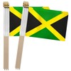 TSMD Jamaica Stick Flag Jamaican Small Mini Hand Held Flags,5x8