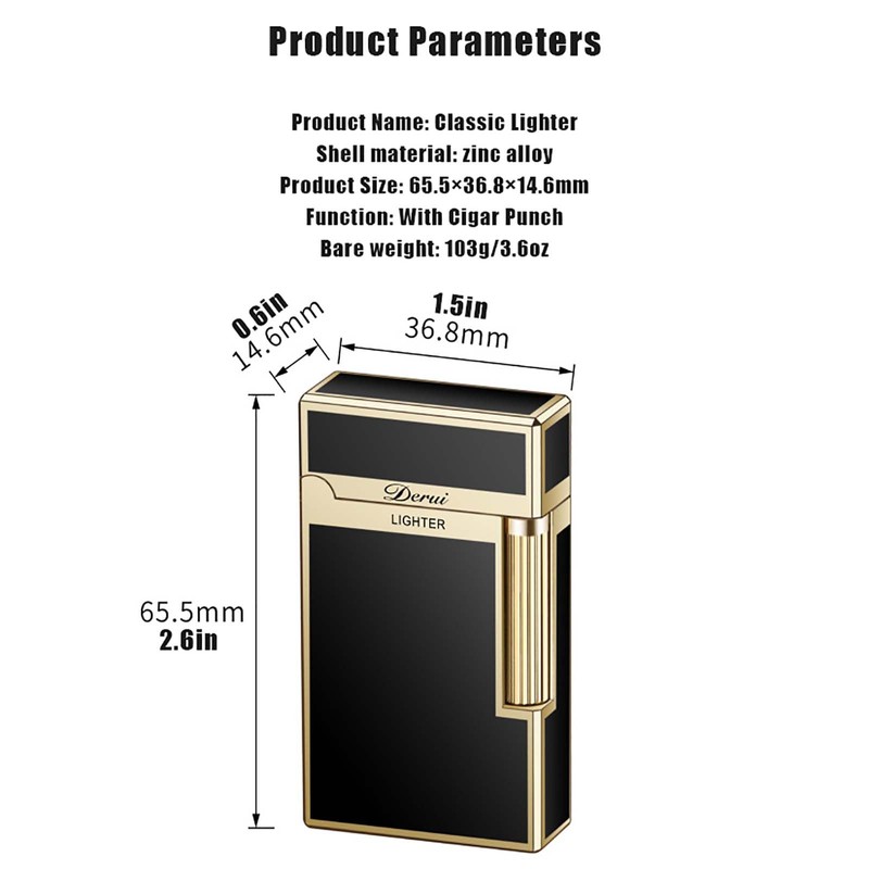 SNYYIAI Classic Lighter, Butanemetal Engraving Jet Torch Lighter, Side Slide