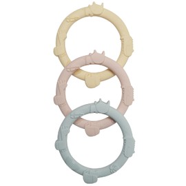 Loulou Lollipop Wild Teething Ring Set (Pastel)