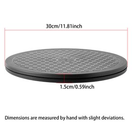 ZZRANYE 12 Inch Heavy Duty Rotating Swivel Stand - 360 Degree Rotating Lazy Susan Base with Steel Ball Bearings for Model Base/Rotating Plants/Crafts Stand Monitor/TV/Monitors/Potted Plants