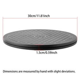 ZZRANYE 12 Inch Heavy Duty Rotating Swivel Stand - 360 Degree Rotating Lazy Susan Base with Steel Ball Bearings for Model Base/Rotating Plants/Crafts Stand Monitor/TV/Monitors/Potted Plants