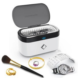 Home Use Ultrasonic Cleaning Machine Watch Necklace Jewelry Ultrasonic Cleaner Convenient Portable Glasses Cleanervoltage (v): 35W AC220-240V 50/60Hz, color: White, plug type: AU Plug