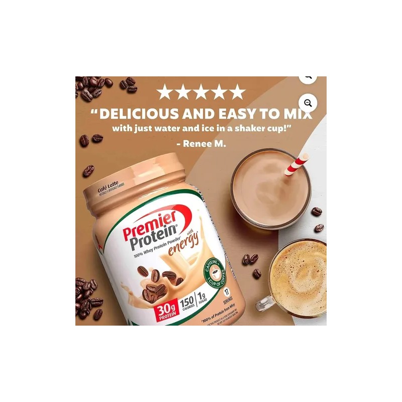 Premier Protein Café Latte Polvo 17 Porciones 680g
