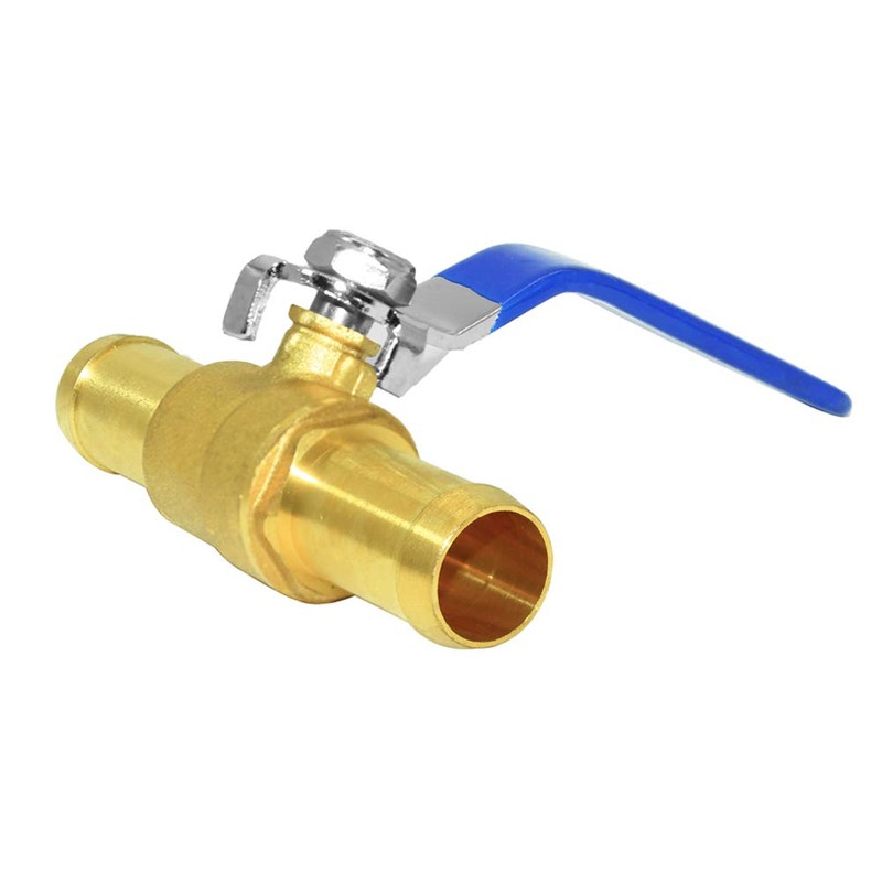 Joywayus 5/8" Ball Valve Barb Valve Shutoff Valve Brass Fitting