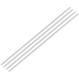 QUARKZMAN 4 Pieces Threaded Rods, M3 x 250 mm, 304 Stainless Steel, Threaded Rod with Metric Full Thread, M3-0.5 Thread Pitch for Furniture and Machine Assembly