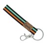 BDM Andalusian Keyring Original Black Fabric Flag of Spain Leather
