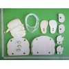 Petra's Bastel News Construction Kit for Floppy Figurine Snowman Size: