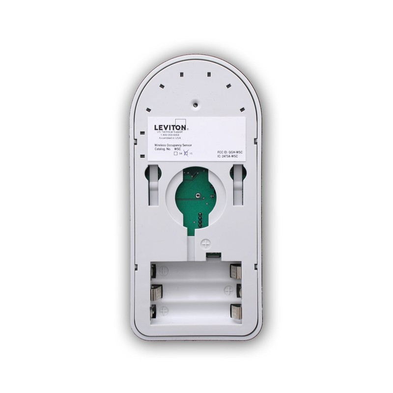 Leviton WSC15-I0W RF Wireless Self-Powered Occupancy Sensor, 1500 Square Feet,