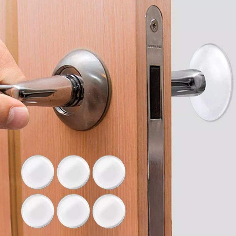 Veraly Protector De Pared Puerta Tope Fija Puertas Silicona 6