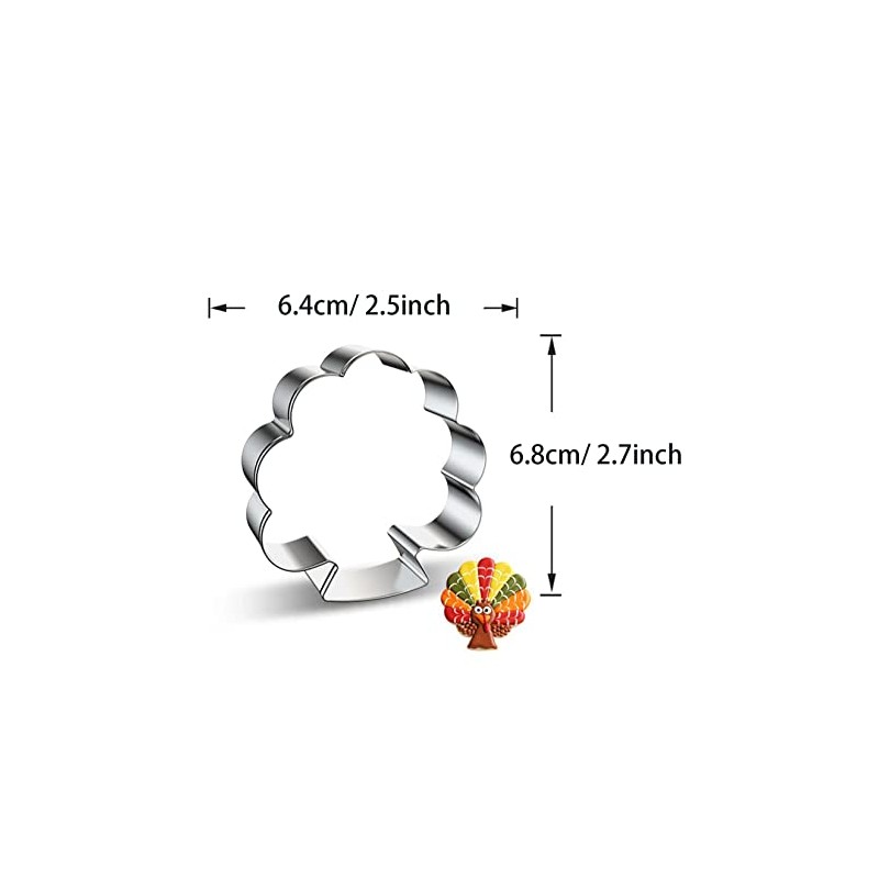 WJSYSHOP Turkey Chicken Shape Cookie Cutter - A