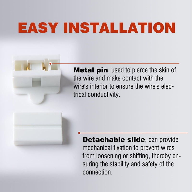 Aniai SPT-2 Wire Connectors White 25PCS - 18AWG Push Quick