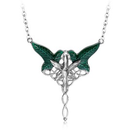 TPZORJX 1 x Faerie Princess Twilight Star Leaf Necklace, Women's Necklace, Anti-Allergy Necklace, Women's Jewellery, Gift for Friends, Couple, Wife