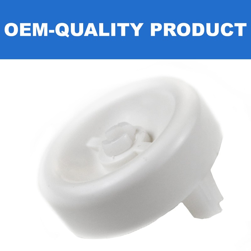 (8 Pack) Exact Replacement Dishwasher Dishrack Rollers and Studs -