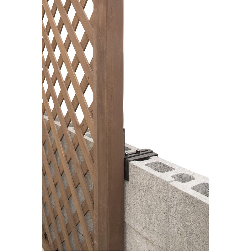 Takasho Lattice Post 2x4 Material Fixing Bracket for 3.9 inches